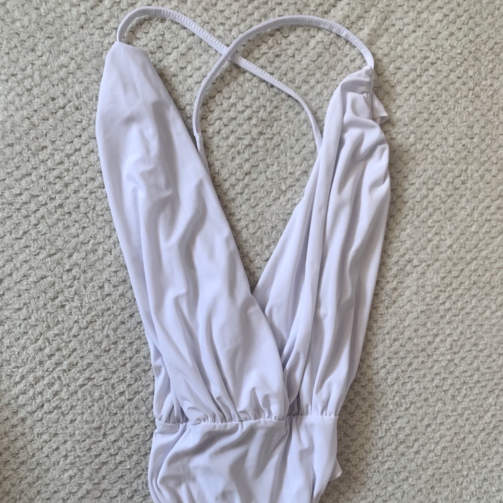 Low Cut across-Cross Back Bodysuit